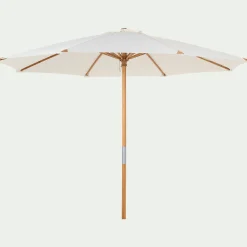 alinea Parasol De Balcon|Parasol Droit*Parasol droit en bambou D270cm - écru Blanc