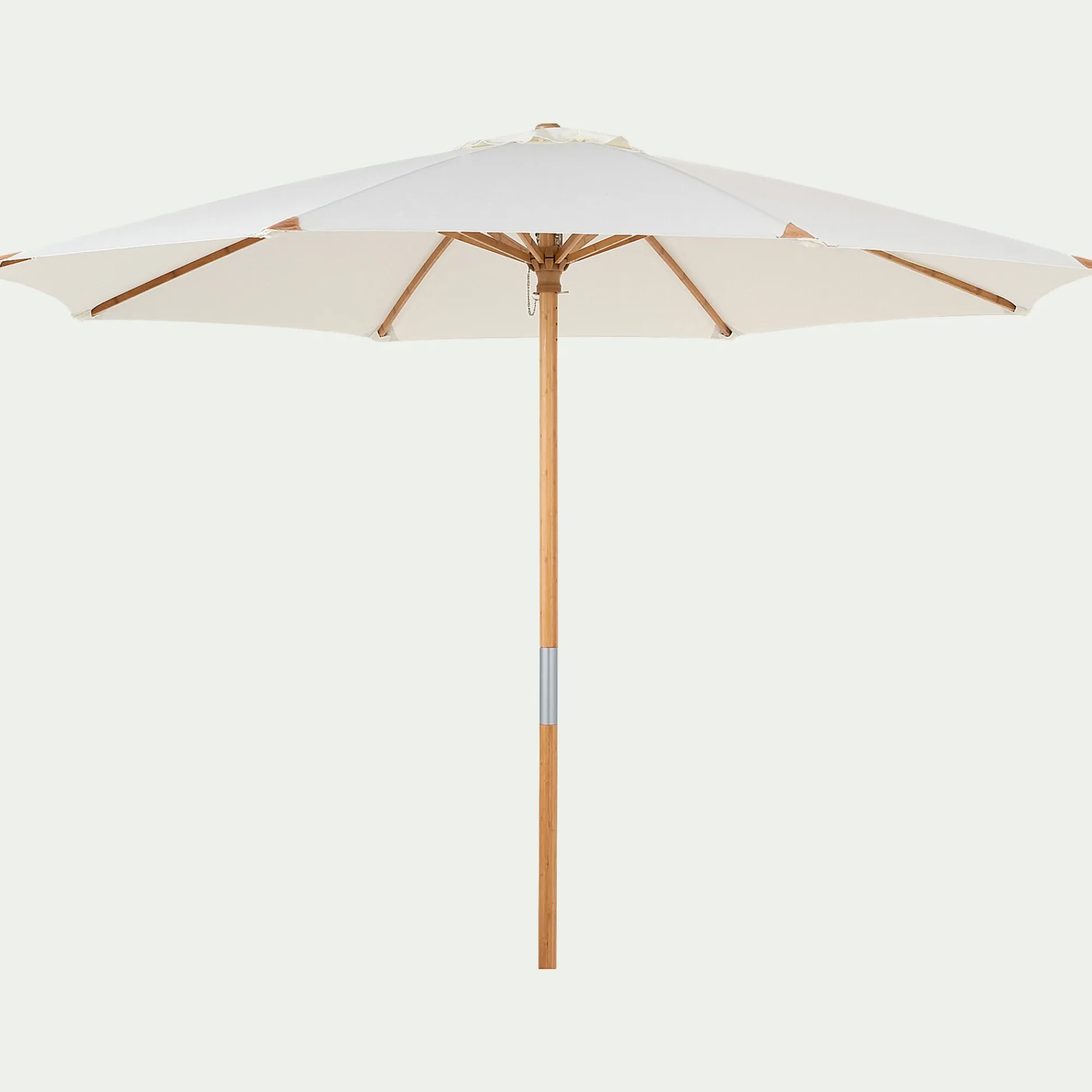 alinea Parasol De Balcon|Parasol Droit*Parasol droit en bambou D270cm - écru Blanc