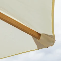 alinea Parasol De Balcon|Parasol Droit*Parasol droit en bambou D270cm - écru Blanc