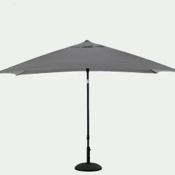 alinea Parasol De Balcon|Parasol Droit*Parasol droit en tissu et métal 200x300cm - Gris