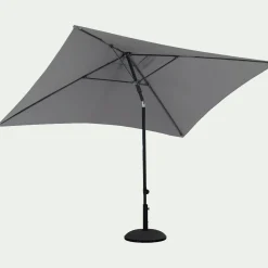 alinea Parasol De Balcon|Parasol Droit*Parasol droit en tissu et métal 200x300cm - Gris