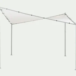 alinea Pergola*Pergola en acier avec une toile de toit suspendue en polyester - Blanc
