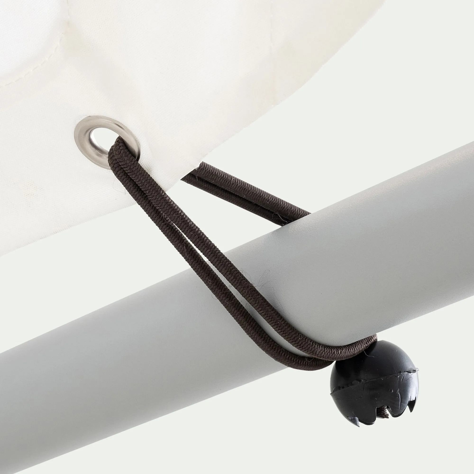 alinea Pergola*Pergola en acier avec une toile de toit suspendue en polyester - Blanc