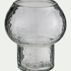 alinea Photophore*Photophore champignon en verre H10cm - transparent
