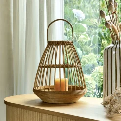 alinea Lanterne|Photophore*Photophore en bambou D28xH32cm - Naturel