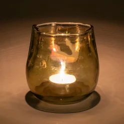 alinea Bougie Et Photophore De Noël*Photophore en verre - (modèle aléatoire) Vert