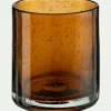 alinea Photophore*Photophore en verre bullé D8,3cm - brun rustrel