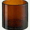 alinea Photophore*Photophore en verre bullé D10cm - brun rustrel