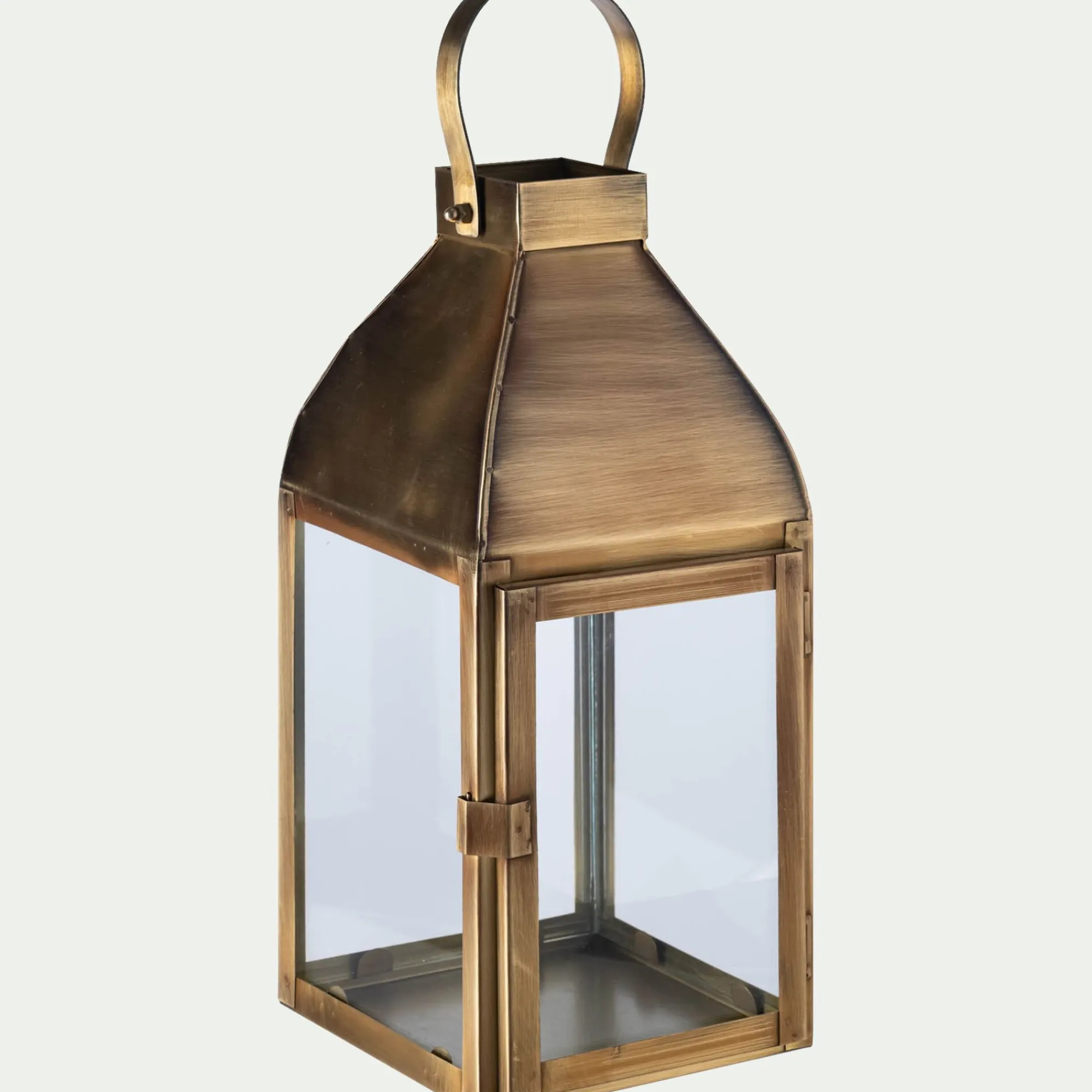 alinea Lanterne|Photophore*Photophore lanterne en métal H33,6cm - Doré