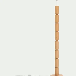 alinea Pied De Lampadaire*Pied de lampadaire en bois d'hévéa H152 cm - Bois clair