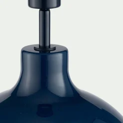 alinea Pied De Lampe*Pied de lampe électrifié en verre D34cm - Bleu