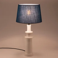 alinea Pied De Lampe*Pied de lampe électrifié en céramique D12cm - Blanc