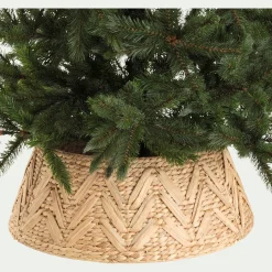 alinea Grand Sapin De Noël*Pied de sapin en kit en jacinthe d'eau D68xH25cm - Naturel