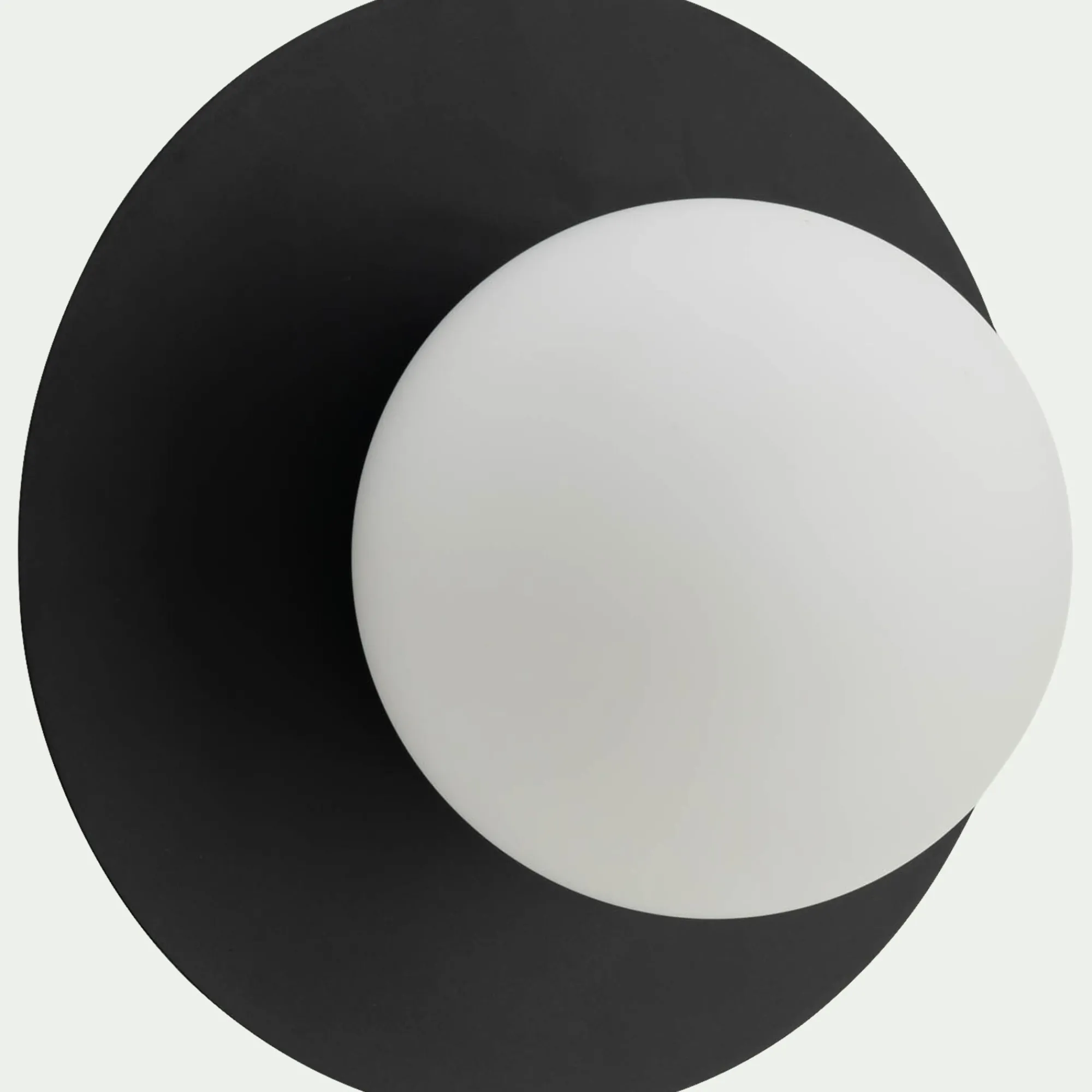 alinea Applique Murale*Plafonnier électrifié en acier D25cm - Noir