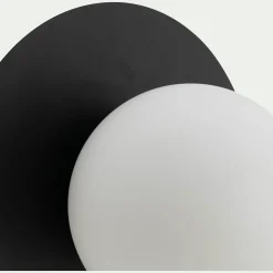 alinea Applique Murale*Plafonnier électrifié en acier D25cm - Noir