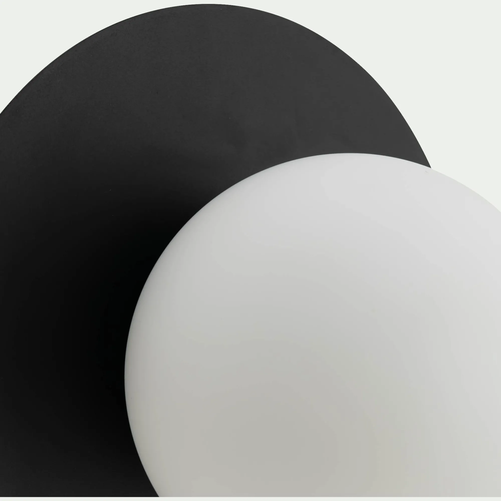 alinea Applique Murale*Plafonnier électrifié en acier D25cm - Noir
