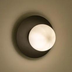 alinea Applique Murale*Plafonnier électrifié en acier D25cm - Noir
