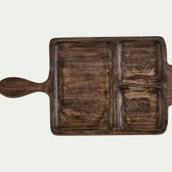 alinea Plateau|Plat De Service Et Saladier*Planche de présentation en bois de manguier L43,5cm - Marron