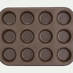 alinea Moule À Gâteau*Plaque de cuisson pour 12 muffins en acier - Marron