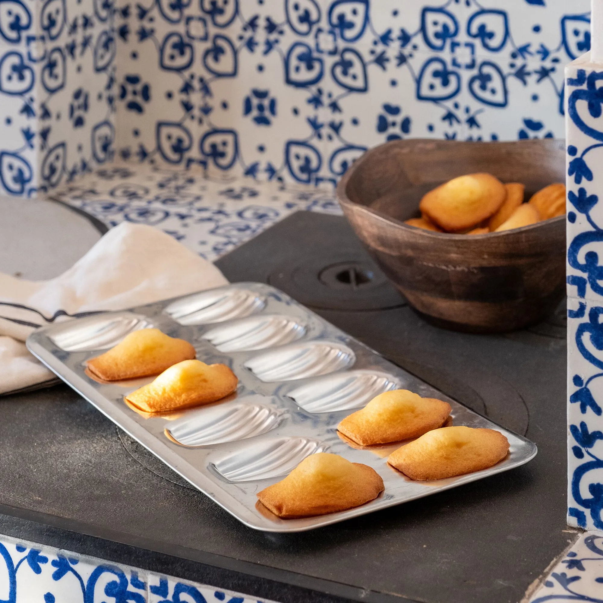 alinea Moule À Gâteau*Plaque de cuisson pour 12 madeleines en fer - Argenté