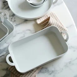 alinea Plat À Four*Plat à lasagnes en porcelaine - Blanc