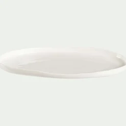 alinea Plat De Service Et Saladier*Plat de présentation en porcelaine L37cm - Blanc