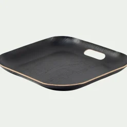 alinea Plateau*Plateau carré en bois L39xl39cm - Noir