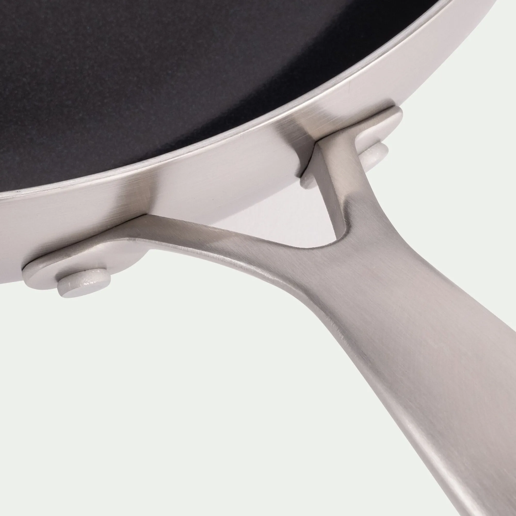 alinea Casserole, Poêle Et Sauteuse*Poêle en inox et céramique D20cm - métallisé Gris
