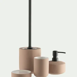 alinea Accessoire De Salle De Bain*Porte brosse à dent en grès - Rose