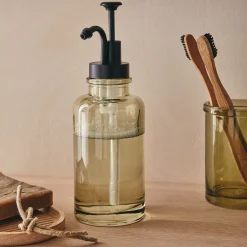 alinea Accessoire De Salle De Bain*Porte brosse à dent en verre - garrigue Vert