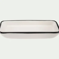 alinea Accessoire De Salle De Bain*Porte savon rectangle en grès - L23cm Blanc