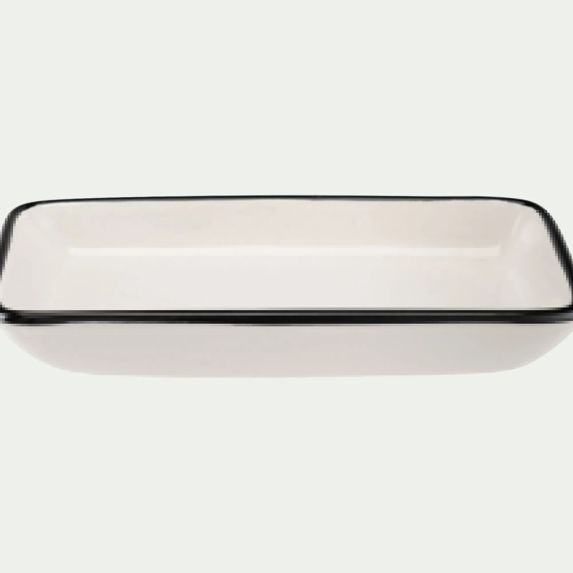 alinea Accessoire De Salle De Bain*Porte savon rectangle en grès - L23cm Blanc