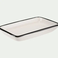 alinea Accessoire De Salle De Bain*Porte savon rectangle en grès - L23cm Blanc