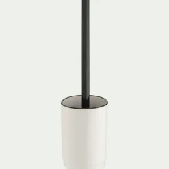 alinea Accessoire Wc|Accessoire De Salle De Bain*Porte-brosse et brosse WC en grès - Blanc