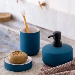 alinea Accessoire De Salle De Bain*Porte-savon en grès - figuerolles Bleu