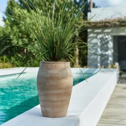 alinea Pot De Fleur*Pot texturé en terre cuite D28cm - terracotta Naturel