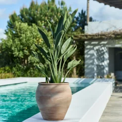 alinea Pot De Fleur*Pot texturé en terre cuite D31,5cm - terracotta Naturel