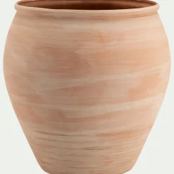 alinea Pot De Fleur*Pot texturé en terre cuite D31,5cm - terracotta Naturel