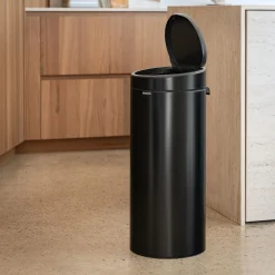 alinea Poubelle*Poubelle Brabantia en acier - mat 30L Noir