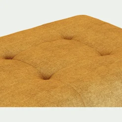 alinea Pouf & Repose-Pieds*Pouf avec coffre en tissu Monclar - Jaune argan