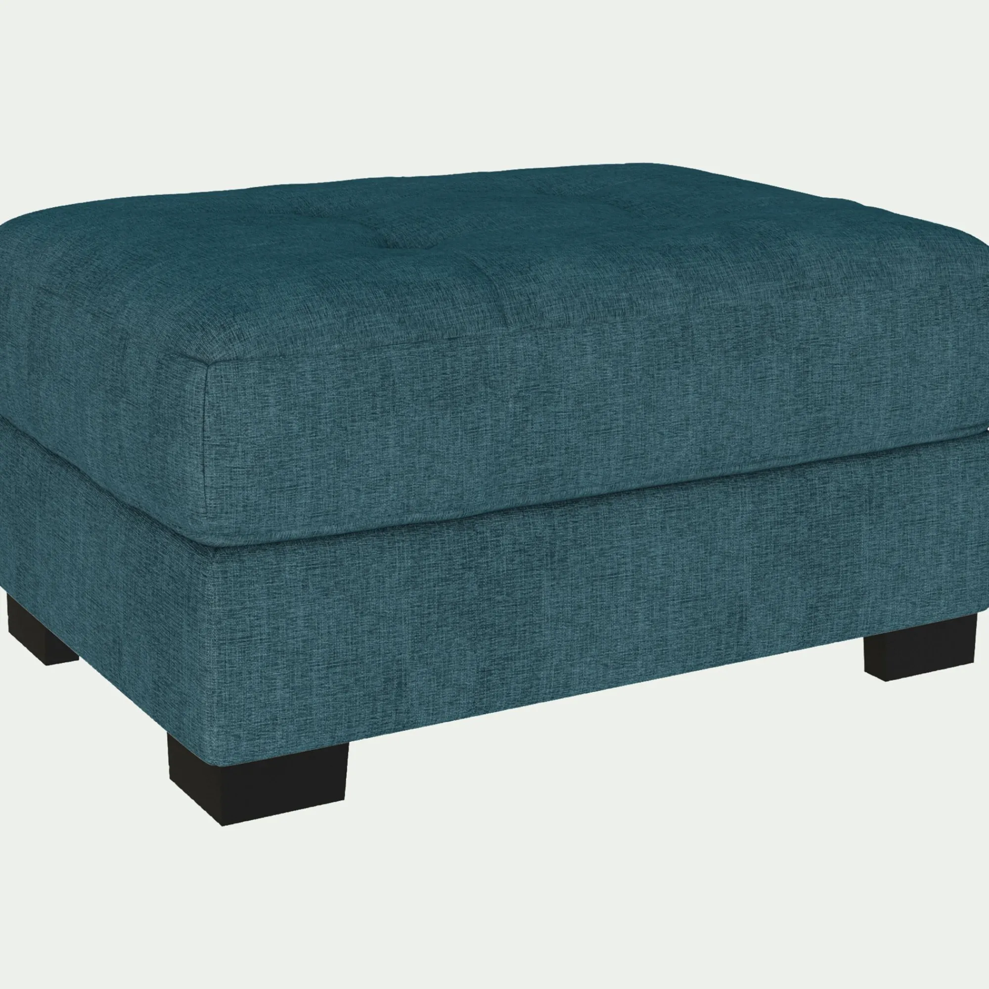 alinea Pouf & Repose-Pieds*Pouf avec coffre en tissu Monclar - niolon Bleu