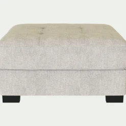 alinea Pouf & Repose-Pieds*Pouf avec coffre en tissu Monclar - roucas Beige