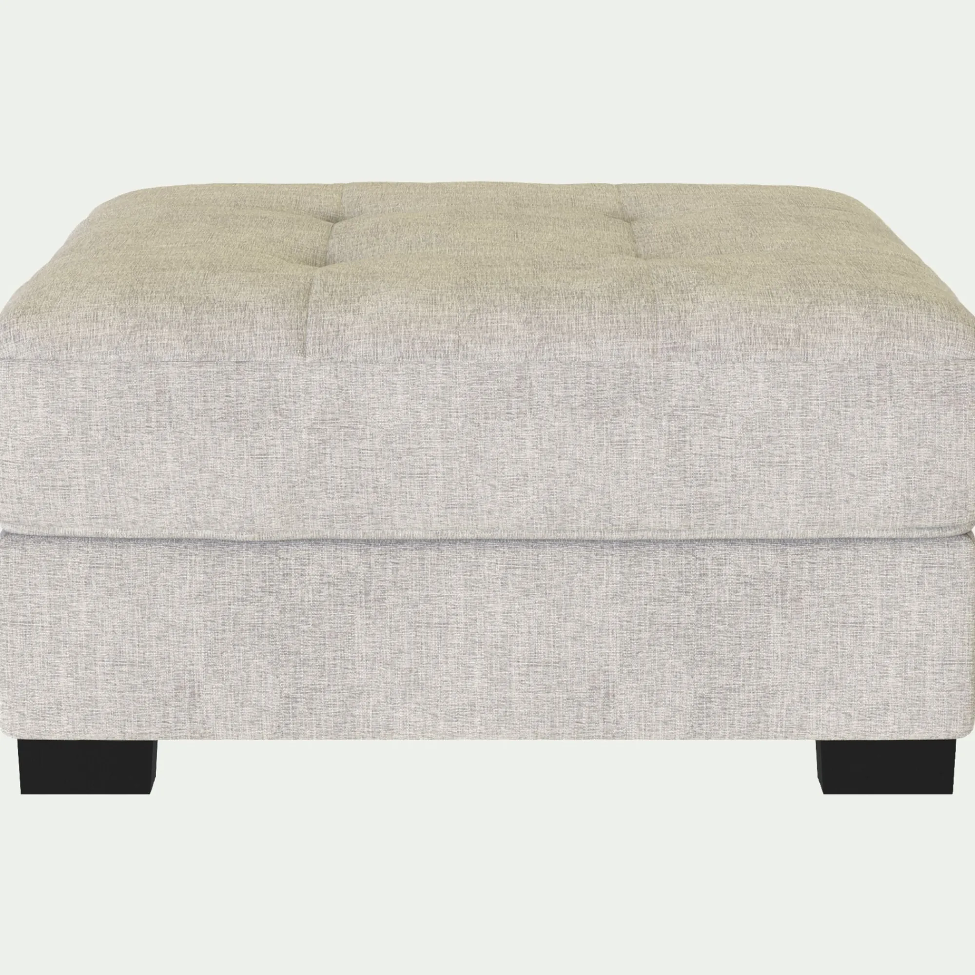 alinea Pouf & Repose-Pieds*Pouf avec coffre en tissu Monclar - roucas Beige