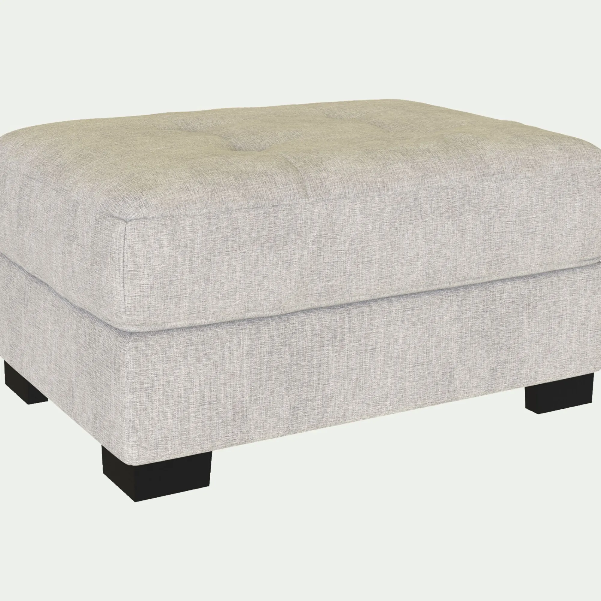 alinea Pouf & Repose-Pieds*Pouf avec coffre en tissu Monclar - roucas Beige
