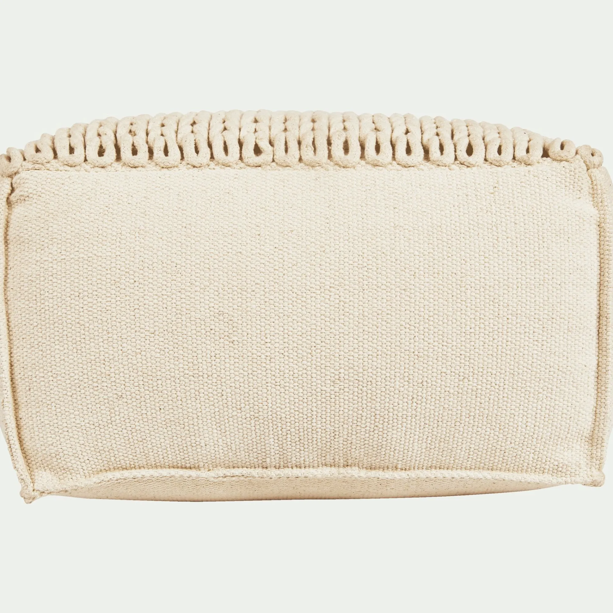 alinea Coussin De Sol|Pouf & Repose-Pieds*Pouf cubique en coton - D50xH28cm Beige