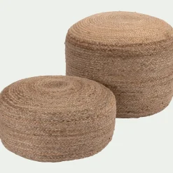 alinea Coussin De Sol|Pouf & Repose-Pieds*Pouf en jute D50xH20cm - Naturel