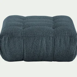 alinea Pouf & Repose-Pieds|Canapé Modulable*Pouf en tissu bouclette - Bleu