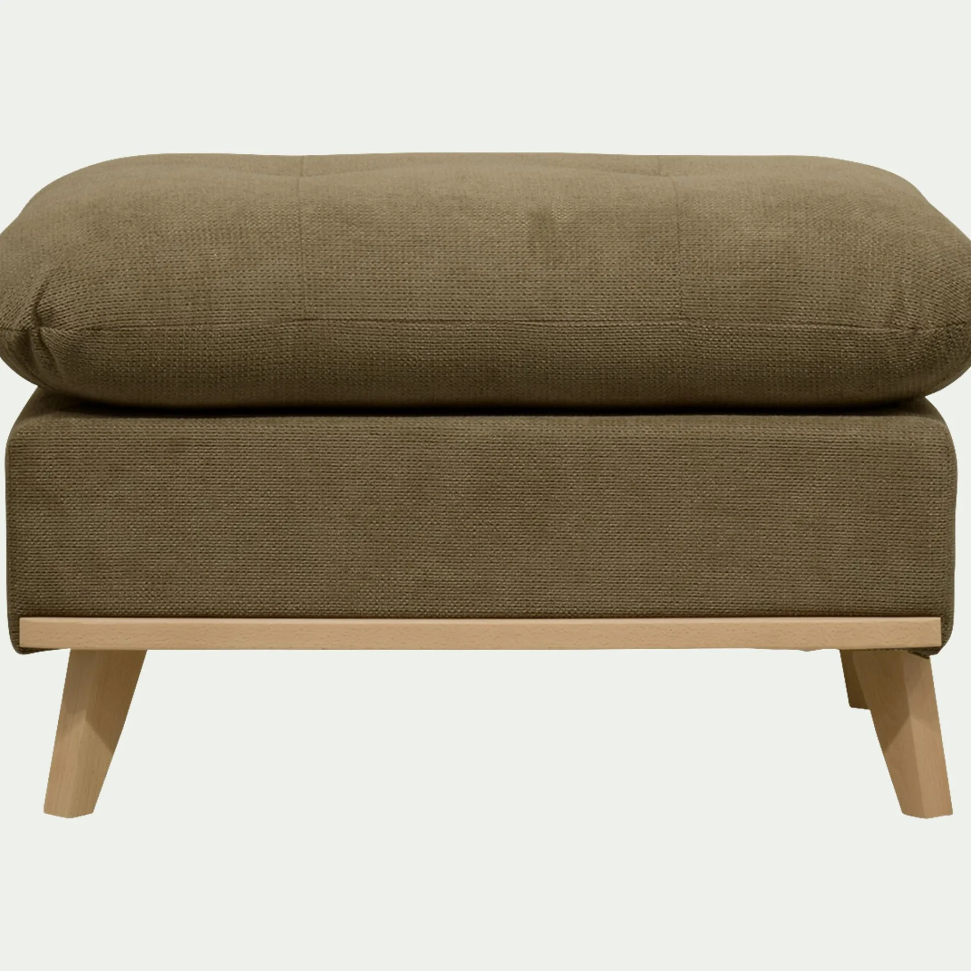 alinea Pouf & Repose-Pieds*Pouf en tissu crown - Vert cèdre