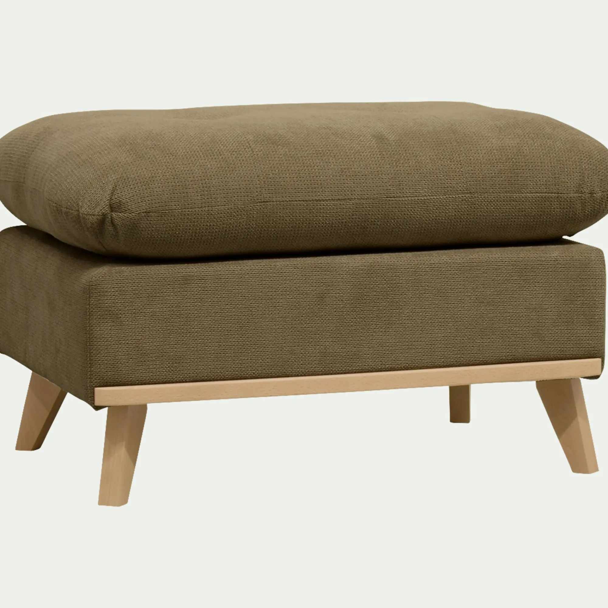 alinea Pouf & Repose-Pieds*Pouf en tissu crown - Vert cèdre