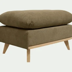 alinea Pouf & Repose-Pieds*Pouf en tissu crown - Vert cèdre